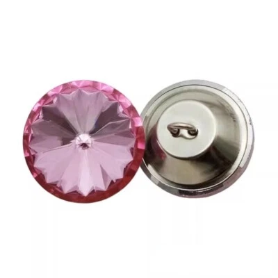 10x DIY Rhinestone Glass Upholstery Buttons Sewing Sofa Bed Headboard Art Decor - Image 1 of 4