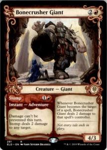 2019 Throne of Eldraine Bonecrusher Giant // Stomp #291 Light Play LP - Picture 1 of 2