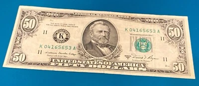 $50.00 1981 Bill K - Image 1 of 2