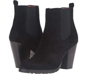 New in box FRYE Women's Tate Chelsea Black Suede Boots Size 9 Retail $348 - Picture 1 of 6