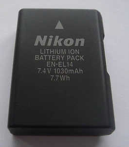 Batterie D'ORIGINE NIKON EN-EL14 EN-EL14 EN-EL14A ENEL14A GENUINE NEUVE en Franc - Picture 1 of 2