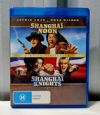 Shanghai Noon / Shanghai Knights -Reg B Bluray, Jackie Chan,Owen Wilson, 2000/03 - image 1 of 4