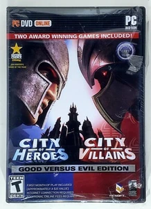 CITY OF HEROES and VILLAINS GOOD VERSUS EVIL EDITION PC DVD-ROM Sealed 2007 Game - Picture 1 of 6