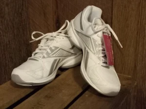 NEU!! Reebok Damen-Sportschuhe weiß Leder einfach Ton Größe 6,5 # - Bild 1 von 5