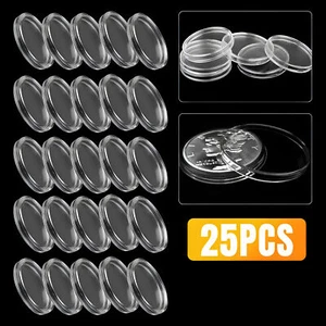 25 Direct Fit 40mm Airtight Holder Capsules for 1oz Mexican Silver Libertad Coin - Picture 1 of 3