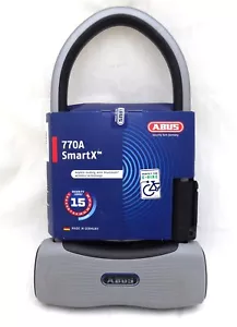 Abus 770A SmartX U-Lock - 6.2 x 9" Alarm with Bracket - Picture 1 of 2