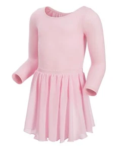 Long Sleeve Leotards Dance Dress for Girls Toddler Leotard Ballet Skirt (4-6,... - Picture 1 of 4