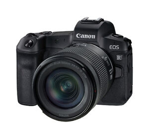 Canon EOS R 30.3MP Mirrorless Camera - Black (Kit with RF 24-105mm IS STM Lens)