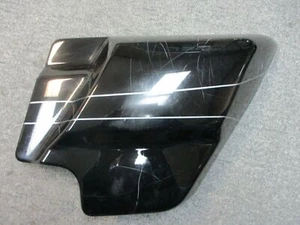 Harley Davidson Used Right Side Cover Vivid Black Silver Pin Stripes 57200078DBX - Picture 1 of 4
