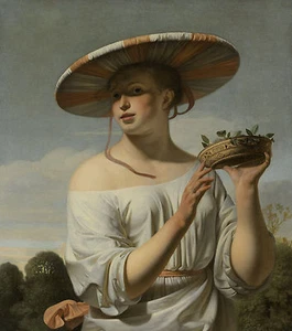 Girl in a Large Hat by Caesar Boëtius van Everdingen (circa 1645-1650) - 00062 - Picture 1 of 1