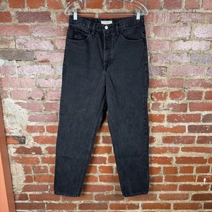 Vintage Guess Jeans Mens 30x29 Black Made in USA 100% Cotton Tapered 90s - Picture 1 of 6