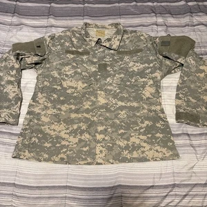 US Army ACU Shirt Herren Large Regular grau Digital Camo Combat Military Jacke - Bild 1 von 6