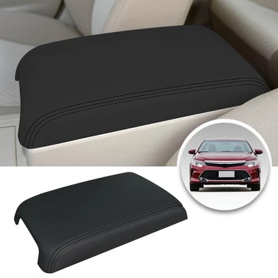 Fits for 2012-2017 Toyota Camry Center Console Lid Armrest Vinyl Cover black Foto 1 de 4