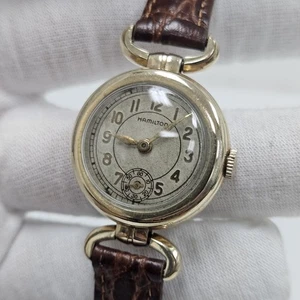SUPER RARE 1930'S 10K GF HAMILTON ELLSWORTH WRIST WATCH 987-E MECHANICAL WIND UP - Picture 1 of 10