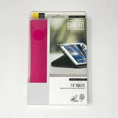 Funda tipo folio Case Logic para tabletas de 7-8 pulgadas (iPad Mini, Galaxy, Asus, Lenovo) - Rosa Foto 1 de 2