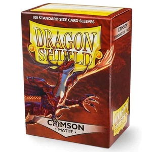 Dragon Shield - Matte Standard Size Sleeves 100pk - Crimson - Picture 1 of 2