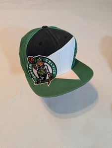 Adidas Boston Celtics NBA Big Logo Cap Snapback Hat Green Black Color Block - Picture 1 of 5