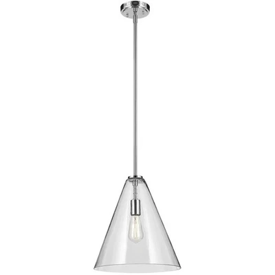 Lámpara de techo colgante cromada Kichler Lighting 42200CH Everly 1 luz Foto 1 de 4