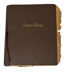Vintage Scrapbook Album With Newspaper Clippings From The 1930’s-1950’s - Picture 1 of 15