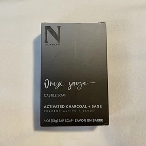 DR. NATURAL • Jabón en barra de Castilla • Salvia de ónix • (4 oz) • Carbón activado y salvia - Imagen 1 de 6