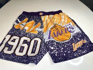 Vintage Vibes Mitchell & Ness LA Lakers 60s Hardwood Retro Shorts Size 2XL - Picture 1 of 3