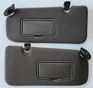 2010-2012 Ford Escape Black Sun Visor Pair Driver Passenger Side LH RH - Picture 1 of 10