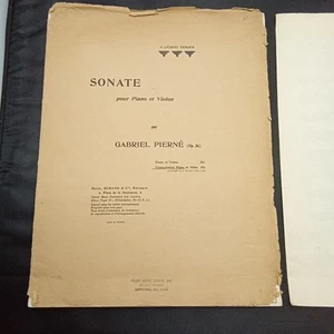 A Jacques Thibaud Sonate pour Piano et Violon et Flute par Gabriel Pierne Op 36 - Bild 1 von 10