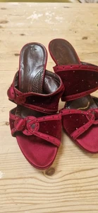 Elegant and sexy 4” high Stilleto heels. Burgerdy Colour - Picture 1 of 9