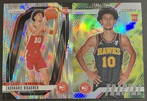 (2) 2024 Panini Prizm Basketball ZACCHARIE RISACHER Rookie Skewed Prizm / 249 RC - Picture 1 of 2