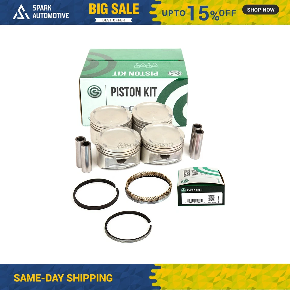 Pistones con anillos para Chevrolet Aveo Aveo5 2004-2008 DOHC 1,6 L 16 V Foto 1 de 4