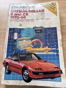 VINTAGE 1970-1986 DATSUN Z & ZX CHILTON REPAIR & TUNE UP GUIDE SERVICE MANUAL - Bild 1 von 5