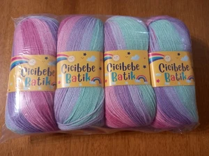 DE-STASH.......PAPATYA BATIK DK- RAINBOW MIX YARN 400GR - Picture 1 of 1