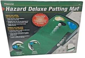 Hazard Deluxe Golfing Mat Putting Green Simulator Practice 8ft Auto Return -CP - Picture 1 of 4
