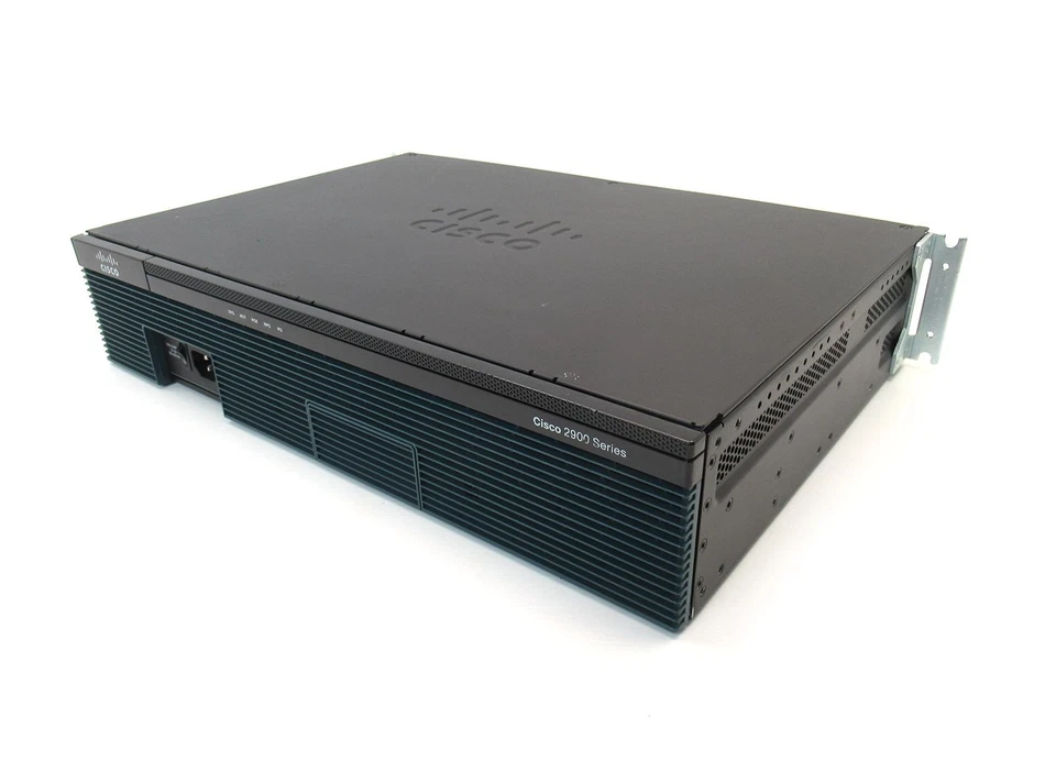 Cisco 2900 Series ISR Router Gigabit VPN Firewall 2xGE WAN 3-slot Modulabile - Immagine 1 di 3
