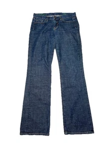 J. Jeans donna Crew Bootcut lavaggio scuro taglia 27 Y2k vita bassa made in USA elasticizzato - Foto 1 di 11