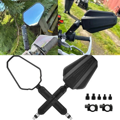 一对侧镜可折叠后视镜适用于本田 XR650R XR150LXR75R XR80R XR100R — 第 1/4 张图片