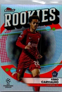 2023 Topps Finest Rookies Refractor #FR-2 Fabio Carvalho Liverpool RC - Picture 1 of 2