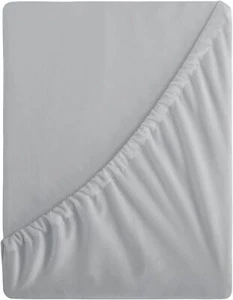 King Size Fitted Sheet Grey - Extra Deep Pocket 16" - Soft Microfiber 150x200cm - Picture 1 of 1