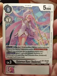 (213)Digimon Card Game BT7-082 Sistermon Blanc (Awakened) Rare - Picture 1 of 1