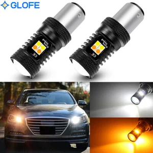 2X 1157 Blanco Ámbar LED Intermitente DRL Bombilla Para Hyundai Genesis 2009-16 - Imagen 1 de 12