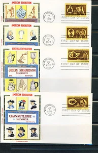Juego de 4 FDC 1972 - Scott # 1456-59 - Colonial Craftsman - Colorano RV $ 75,00 - Imagen 1 de 1