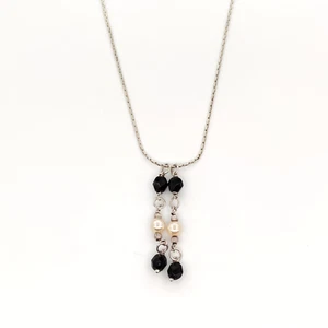 Argento 925 - Collana con pendente in Onice - Foto 1 di 1