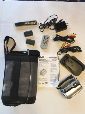 JVC Everio GZ-MG155U Camcorder 30GB W/ Charger Docking Station Remote Carry Case - Image 1 of 4