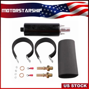 Universal 255LPH Inline HighPressure Fuel Pump Installation Kit External GSL392 - Picture 1 of 6