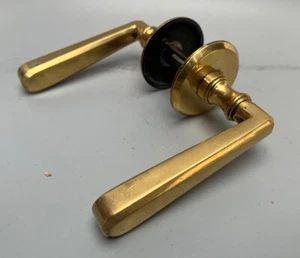 Reclaimed Antique Victorian brass door handles - Picture 1 of 4