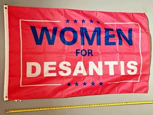 RON DESANTIS FLAG *FREE SHIP USA SELLER! Women For Desantis 2024 USA Sign 3x5' - Picture 1 of 1