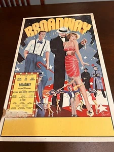 Pre Broadway Flop 1978 ""Broadway"" 14x22 Fensterkarte Teri Garr Chris Sarandon - Bild 1 von 4