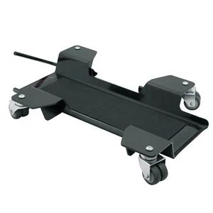 Cavalletto Sposta Moto Carrello Pedana Scooter Universale 4 Ruote Nylon Rosso - Foto 1 di 2