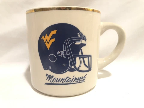 1988-West Virginia University Mountaineers Football Helmet/Schedule Col. Mug Cover