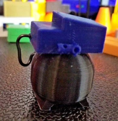 RC 1/10 Scale Black Blue Pancake Small Air Compressor Rock Crawler Accessories - Image 1 of 4